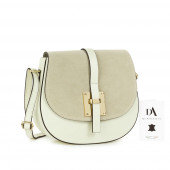 Geanta dama de umar din piele naturala DiAmanti Fabrizzia Beige